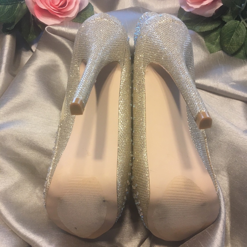 Rhinestone Platform Booties - image 3